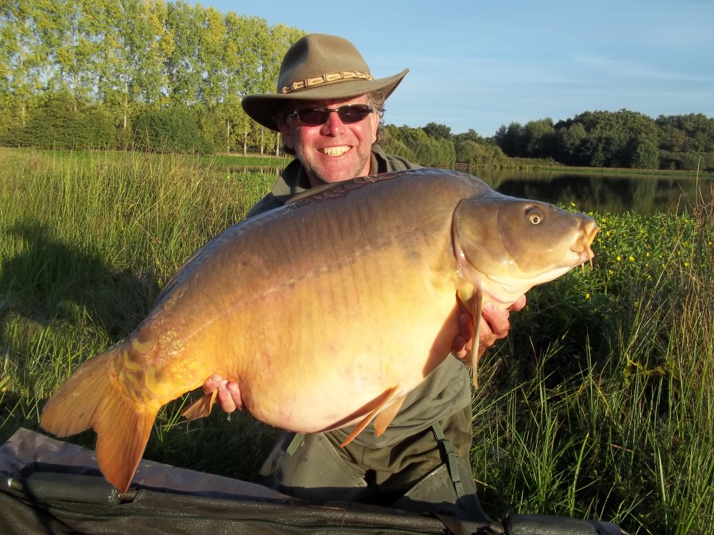 Carp Fishing in France with a decent catch