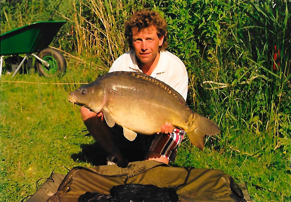 Carp Fishing in France 3 - Trevor with a Mirror