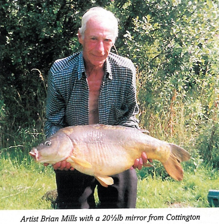 Brian Mills Kent Carp Fishing at Cottington with a 20lb mirror