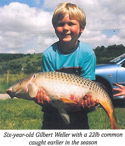 Gilbert Weller succeeds during the Winter Carp Fishing in Kent season with a 22lb Common Carp