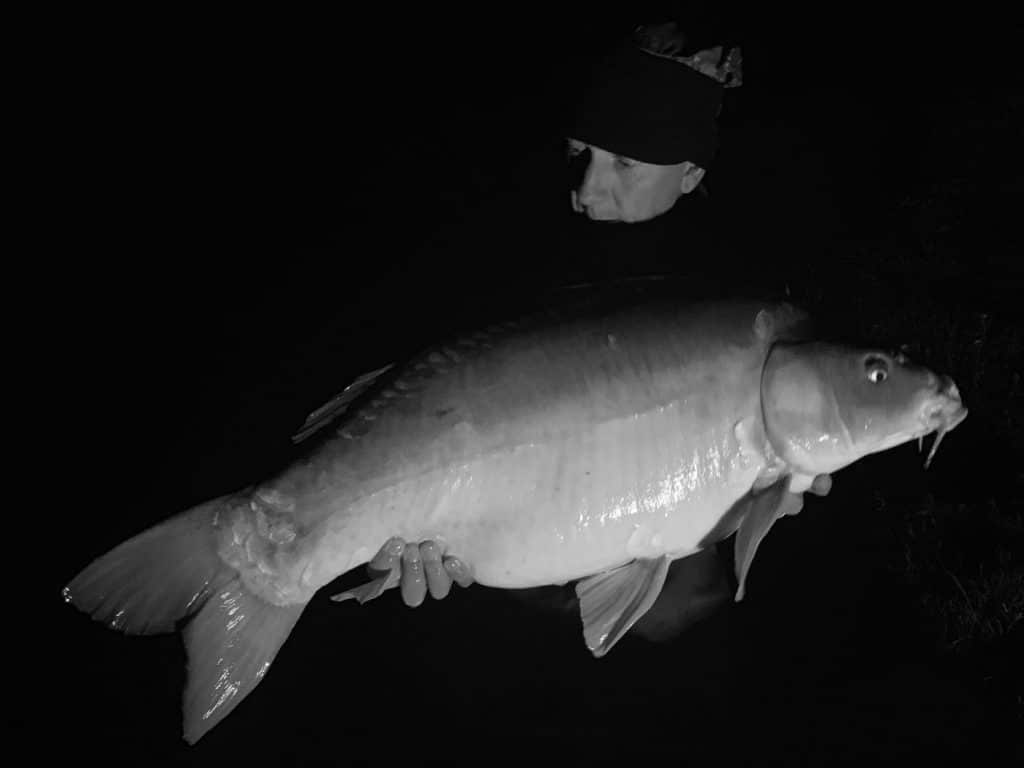 Trevor with a Nice Mirror Caught at Night