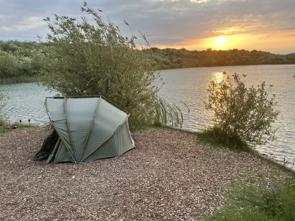 lovely sun set on claypit