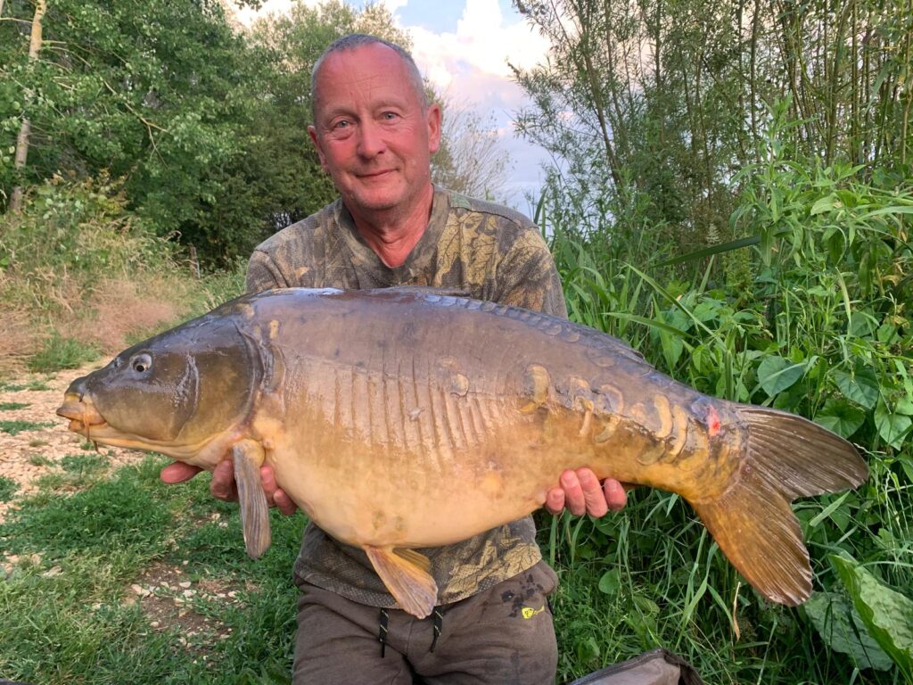 Terry with a 31pound carp
